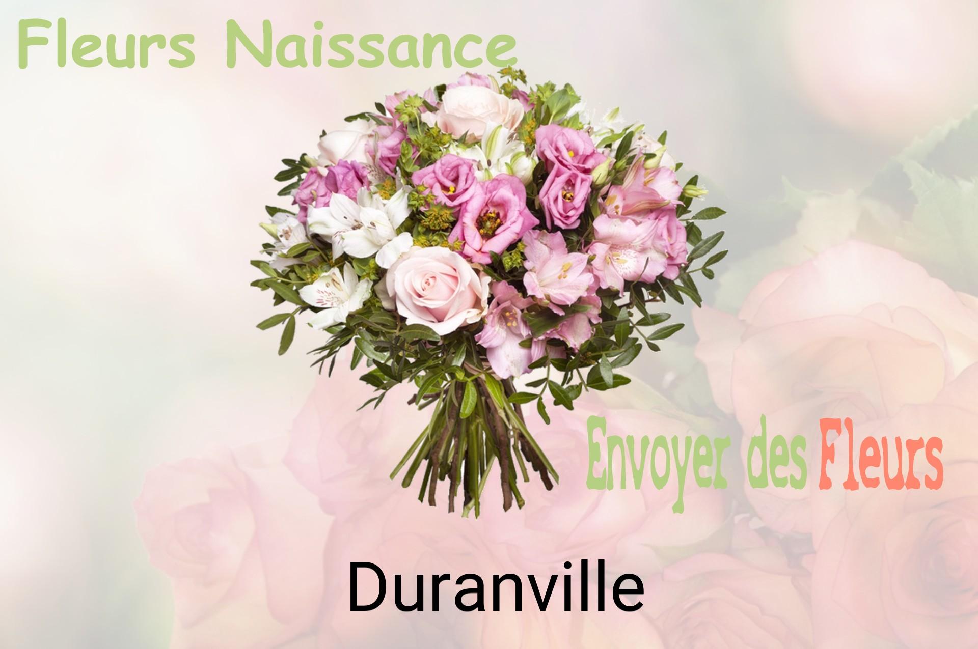 Bouquet de fleurs de naissance livré à Duranville
